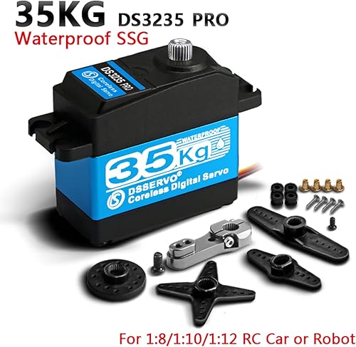 Miniatura 2 de ZOSKAY Servo RC 77.2 lbs PRO Coreless Motor servo Metal Gear Digital y Acero Inoxidable servo RC servo para Robótico DIY RC Coche (180 grados)