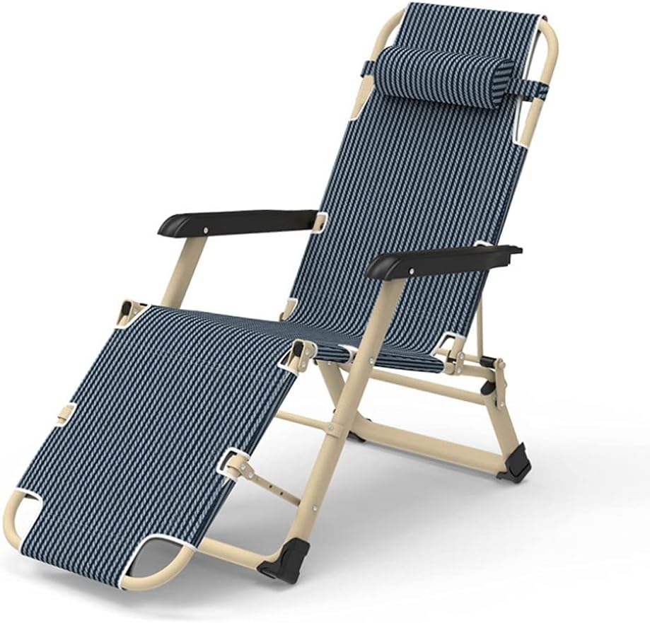 WKLIANGYUANPING Outsunny Tumbona Plegable Silla De Gravedad Cero Reclinable con Toldo De Sombra Multiposiciones para Jardín