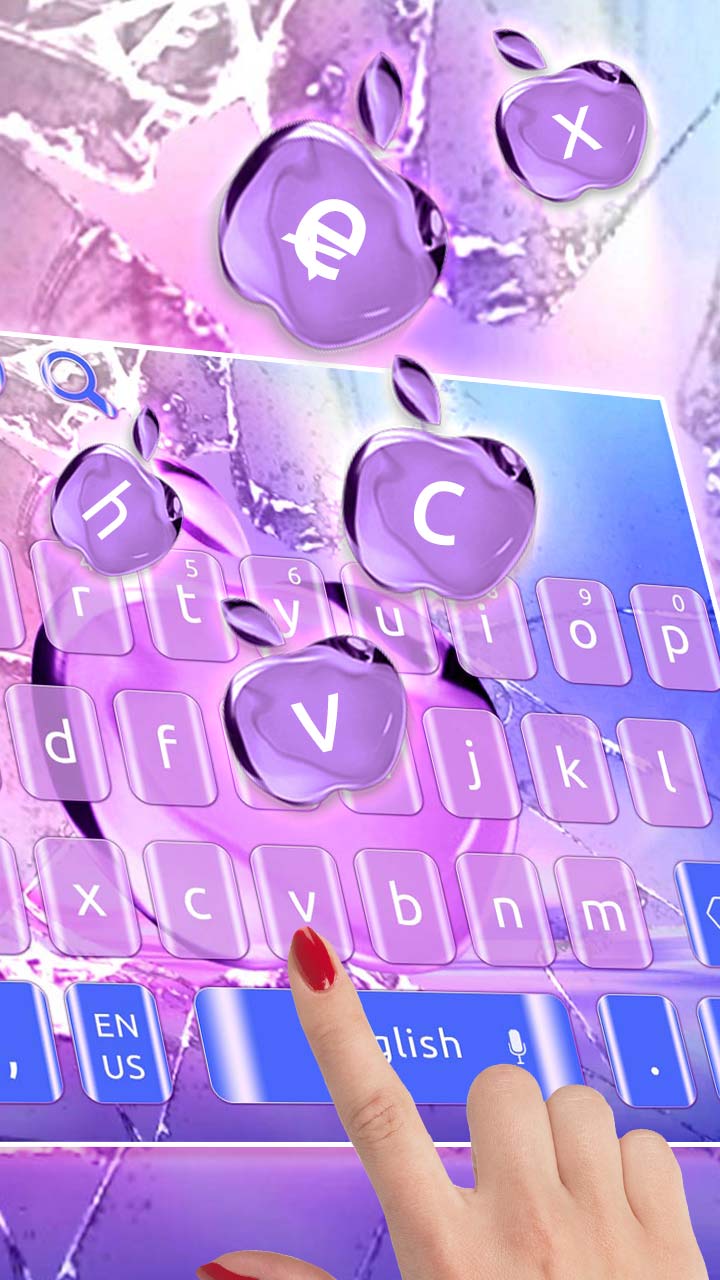 Broken Glass Apple Keyboard for Android