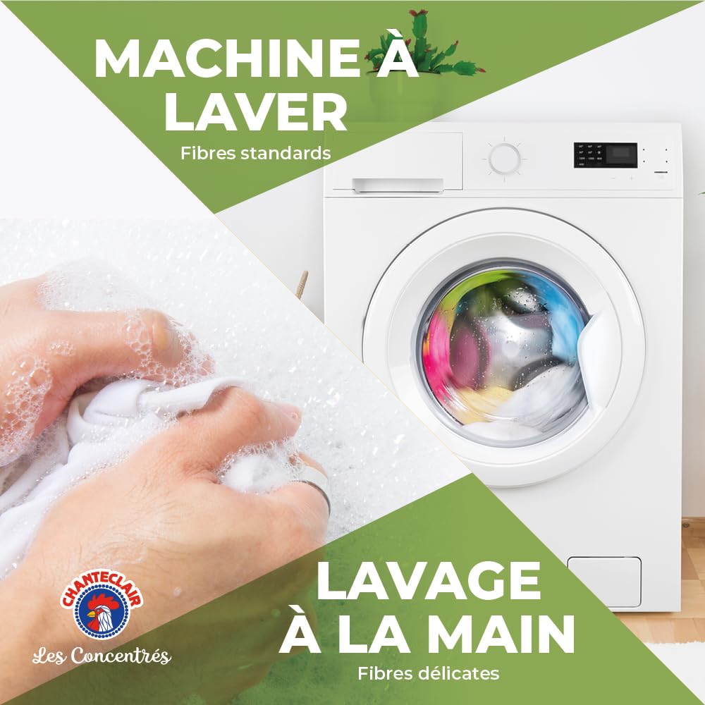 Chanteclair - Assouplissant Concentré, Musc Blanc, Fraîcheur trés Longue Dureé, 50 lavages - 1000 ml