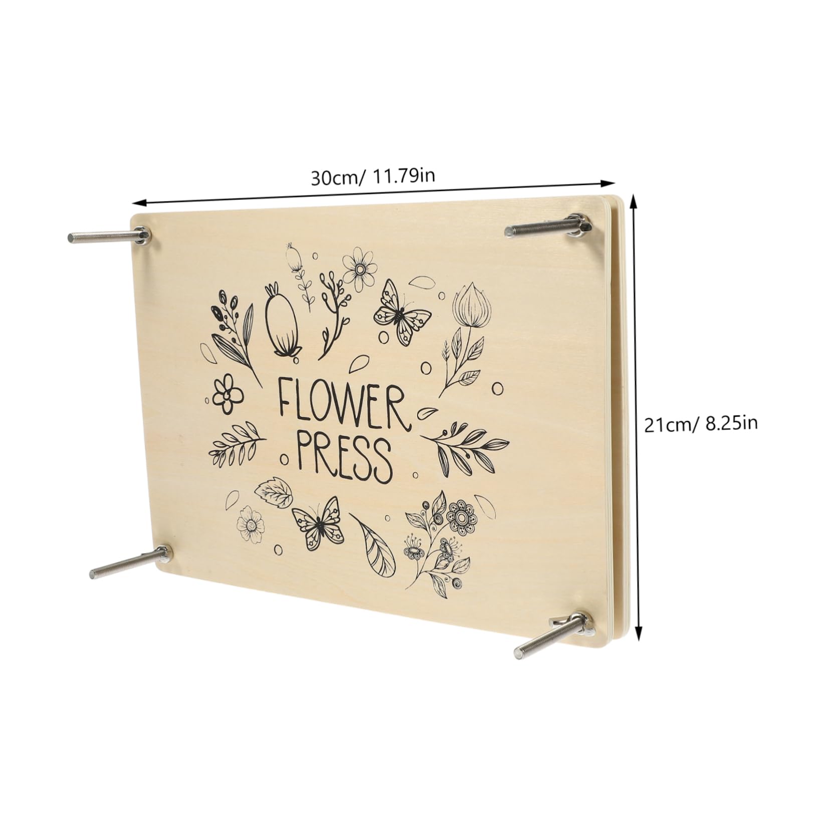DIYEAH Presse à Fleurs pour Plantes 1 Set en Bois, Kit de Pressage