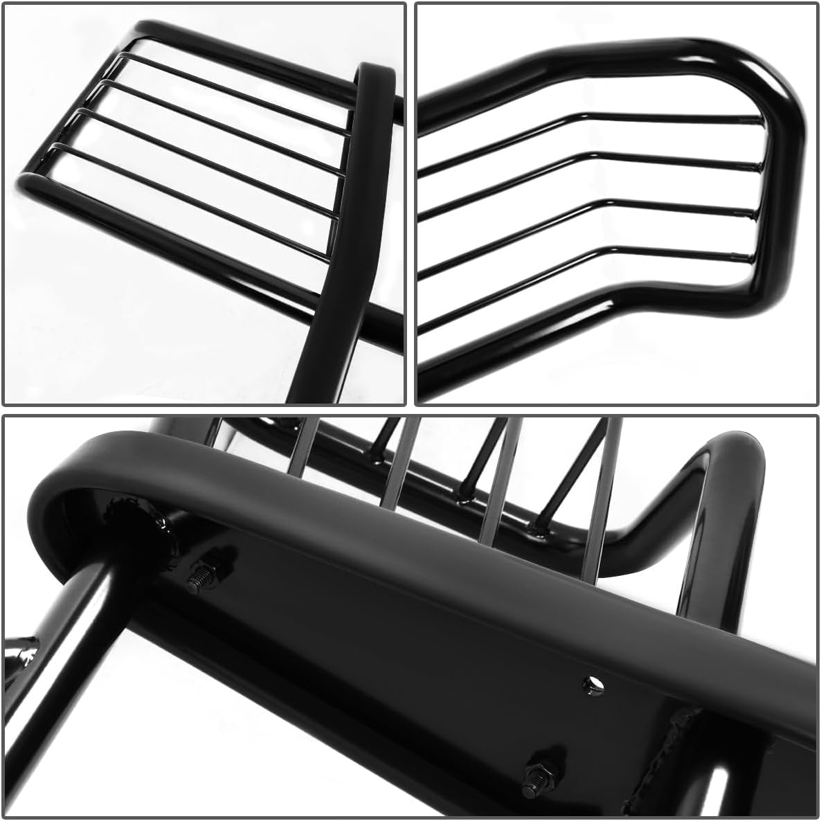 Front Bumper Brush Grille Guard Compatible with 1999-2003 F150 2WD / 1999-2002 Expedition 2WD, Mild Steel, Powdercoated Black 2000 2001 2002