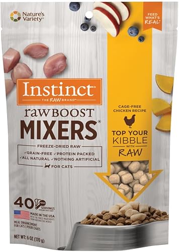 Miniatura 5 de The Honest Kitchen Leche instantánea de cabra con probióticos para perros y gatos (5.2 onzas) e Instinct Raw Boost Mixers liofilizados crudos para