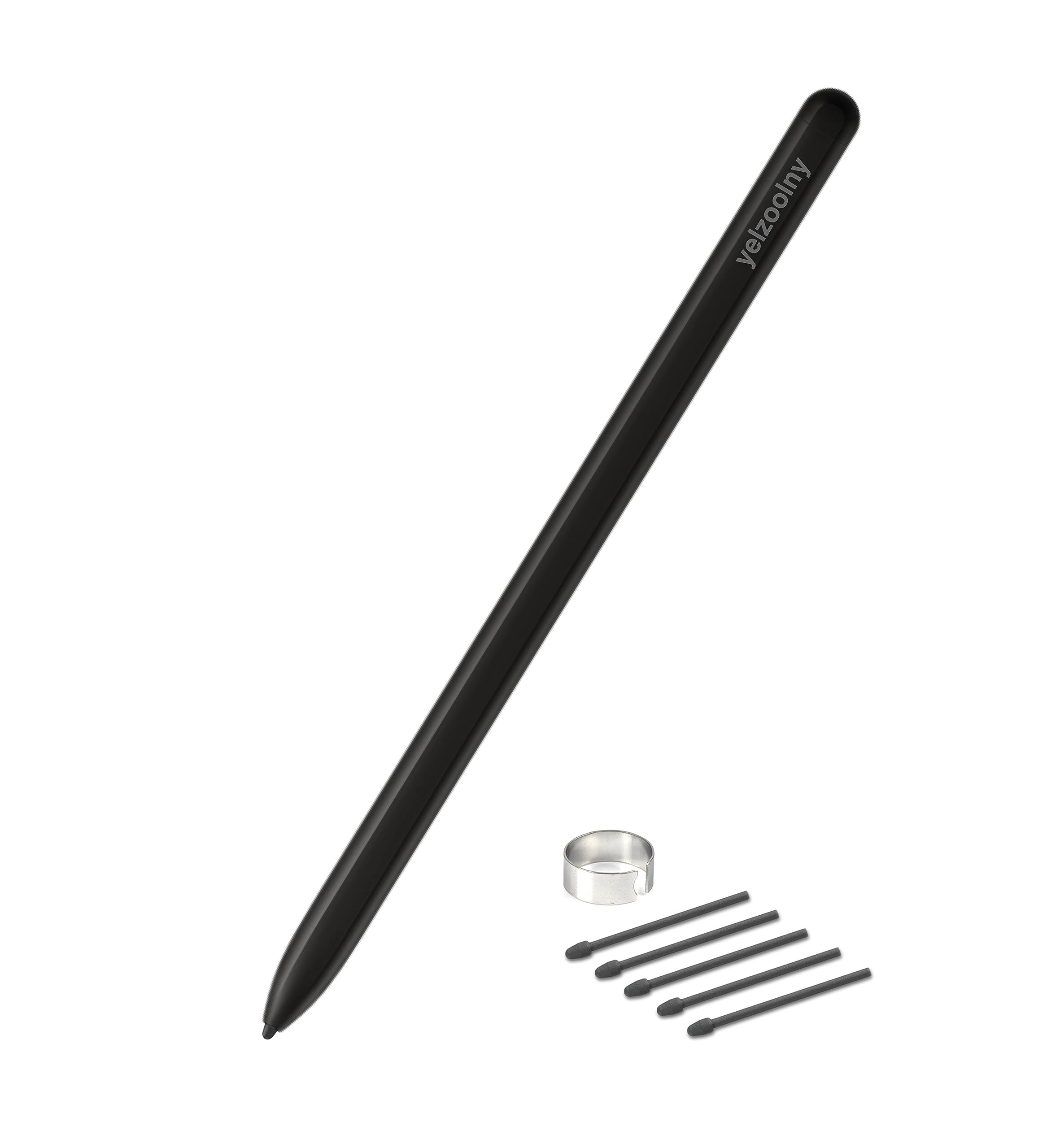 yelzoolny EMR Digital Stylus for reMarkable 2 Pen with 5pcs Tips/Nibs,4096 Pressure-Sensitivity,Upgrade Pencil Writing Experience with Pen for Digital,Drawing Replacement for Kindle Scribe Pen (Black)