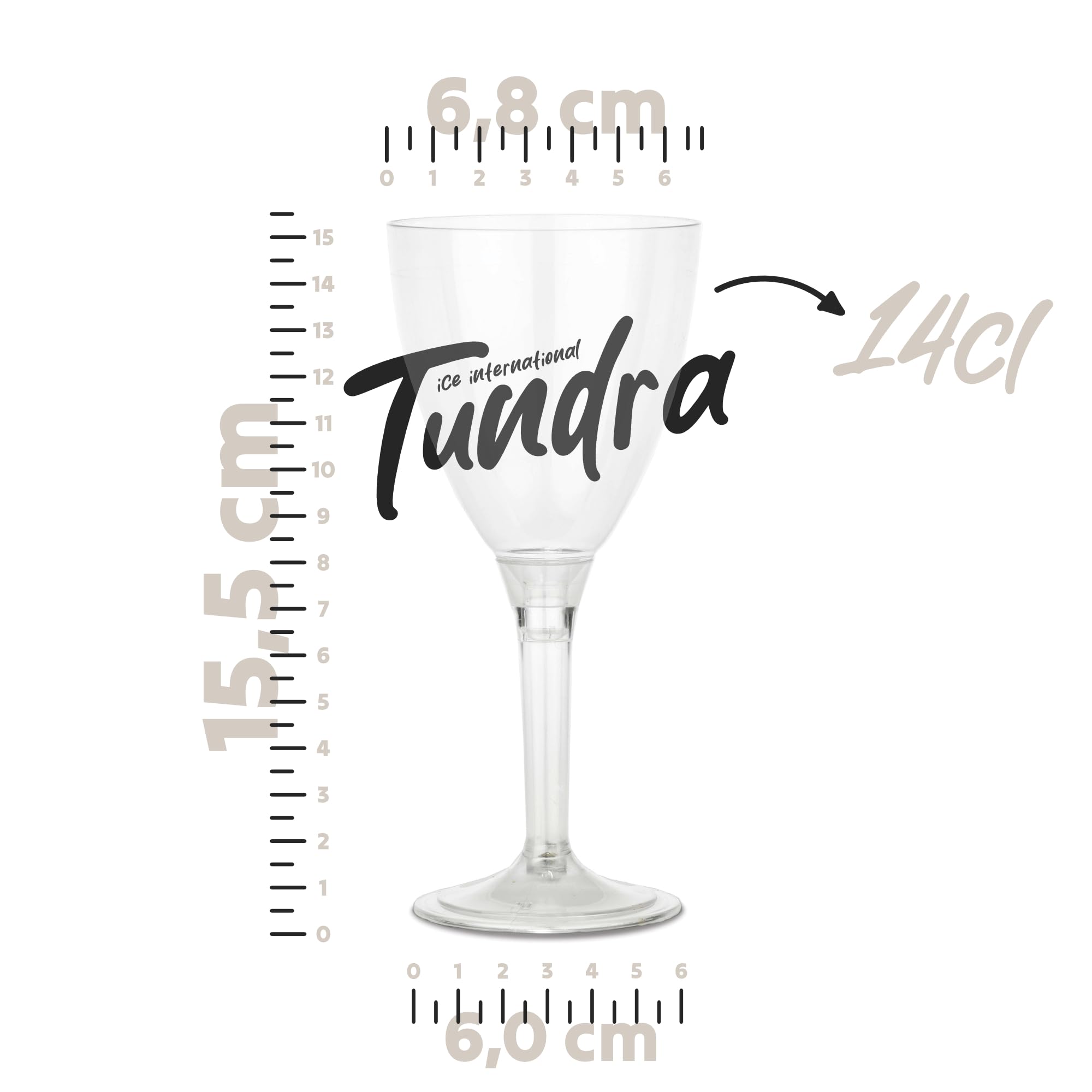 Image secondaire de Lot de 60 Verres à Vin et Champagne Réutilisables - TUNDRA ICE