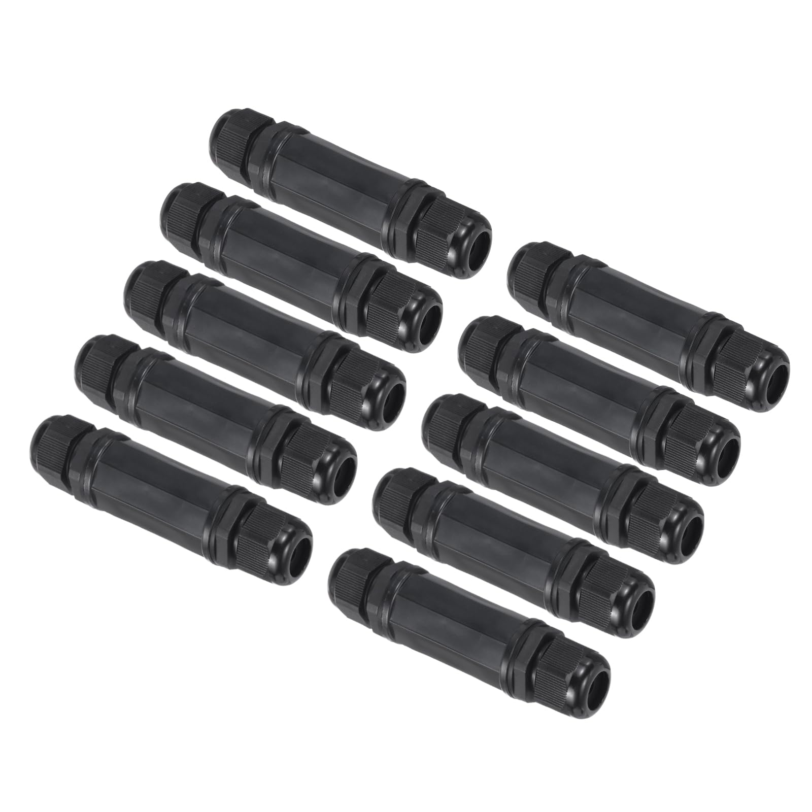 QUARKZMAN Pack de 10 Coupleur RJ45 Étanche IP67 pour Câble Ethernet | Double Tête Blindée Femelle à Femelle, Extérieur LAN, pour Cat6/Cat5e/Cat5