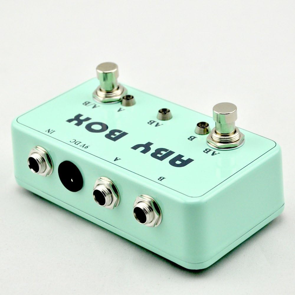 NEW Bass Guitar ABY MiNi Seletor Combiner Footswich AB Box Pedal Guitarra True Bypass Blue