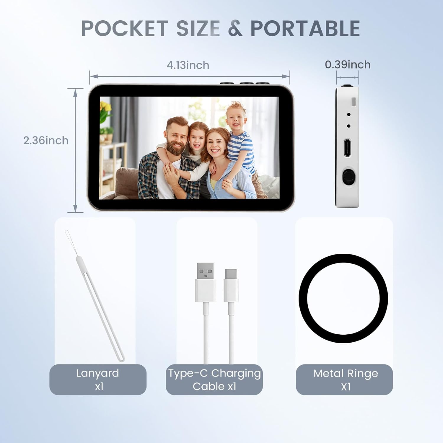 Selfie Monitor Screen,Magnetic Selfie Monitor Screen Phone Vlog,Upgraded Version 3000mAh Battery Selfie Monitor ScreenUsing Phone Rear Camera for Live Stream TikTok,Compatible with iPhone & Android