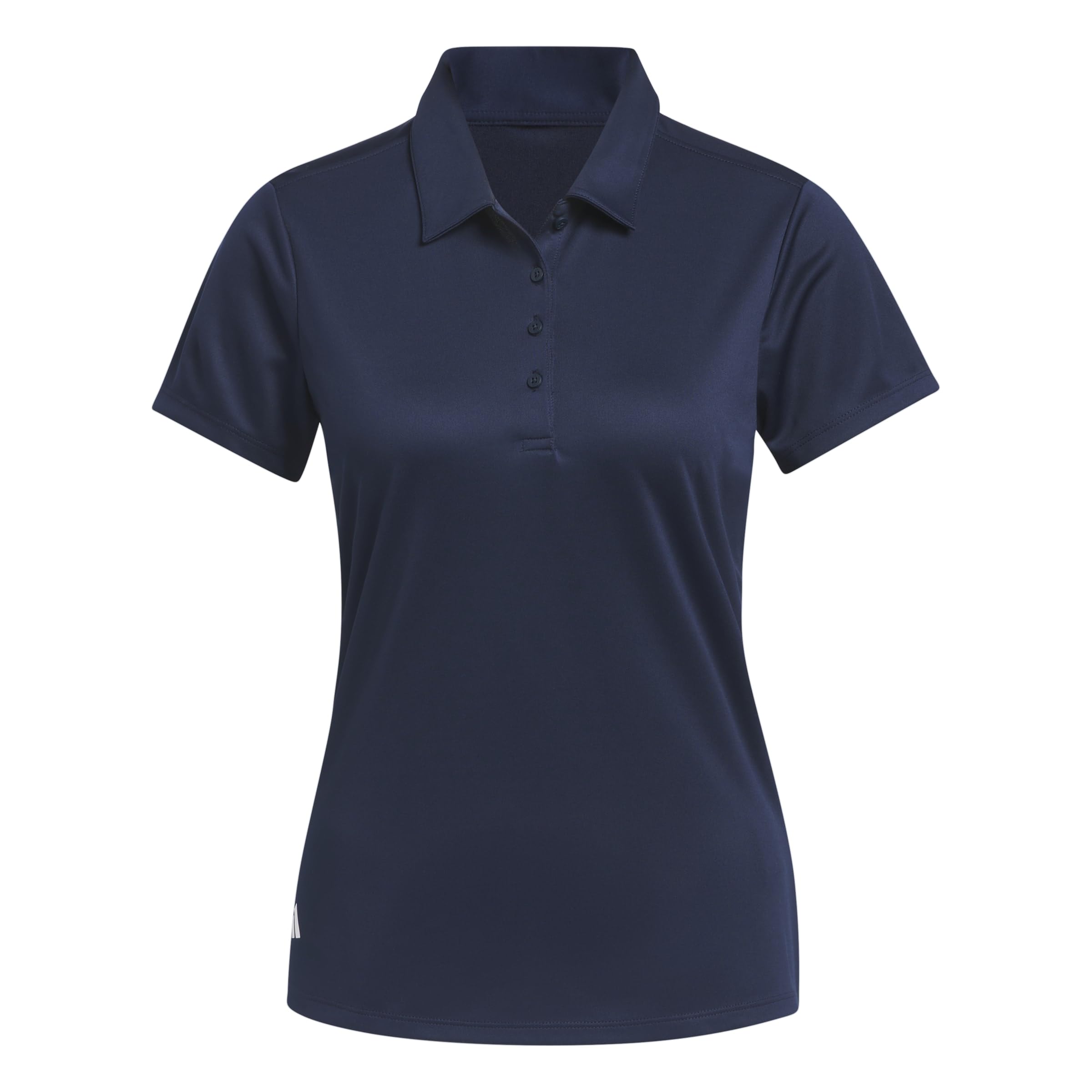 adidas Women's Women's Solid Performance Short Sleeve Polo Shirt, Collegiate Navy, M