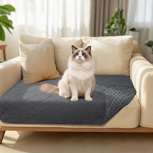 Miniatura 36 de Luciphia - Manta para sofá 100% impermeable para perros, protector antideslizante para sofá para mascotas, alfombra para sofá para cachorros y gatos