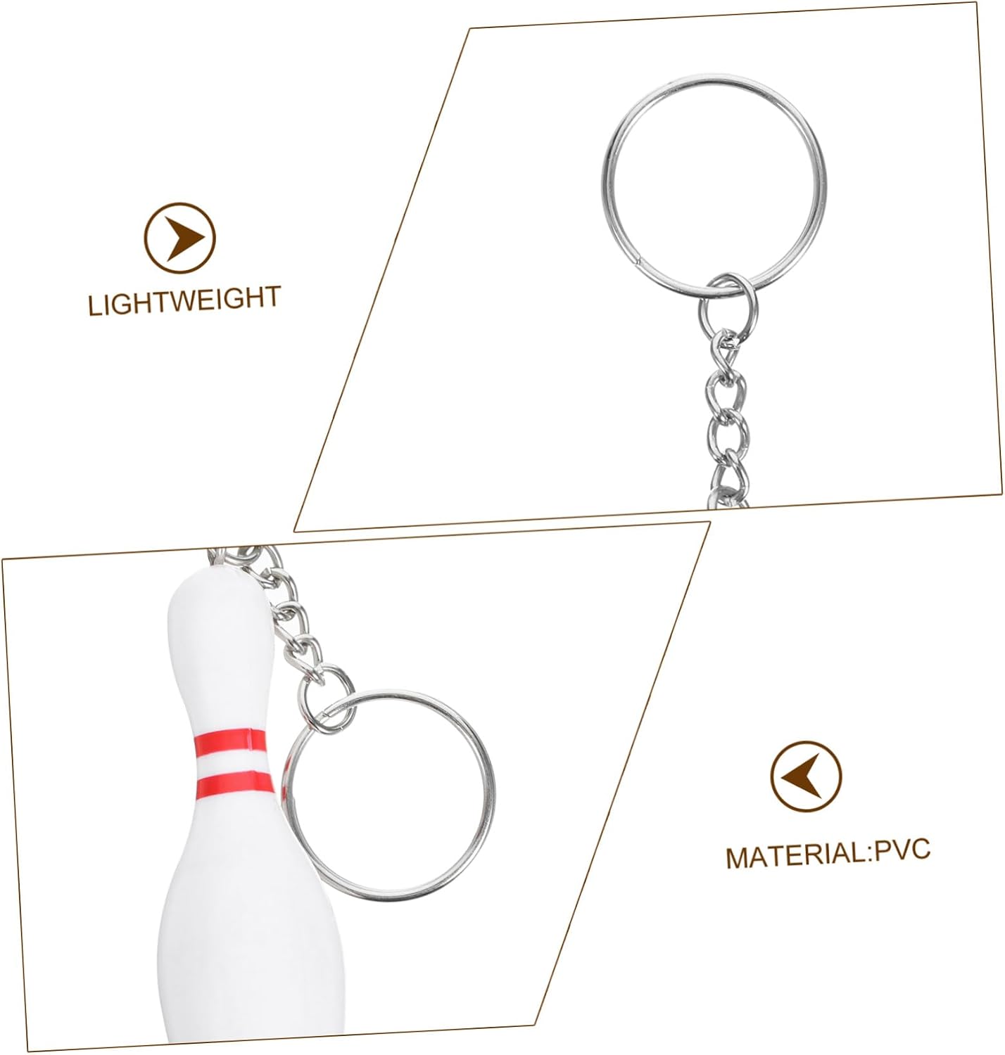 BESPORTBLE Bowling Keychain Bowling Key Chains Carabiner Keychain Wallet Hanging Bowling Pendant Key Organiser