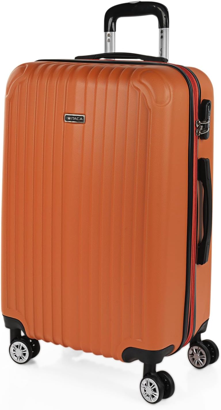 ITACA – Valise Moyenne, Valises Rigides, Valise Rigide, Valise Semaine pour Tout Voyage, Valise Soute de Luxe, Mandarine ITACA – Valise Moyenne, Valises Rigides, Valise Rigide, Valise Semaine pour Tout Voyage, Valise Soute de Luxe, Mandarine