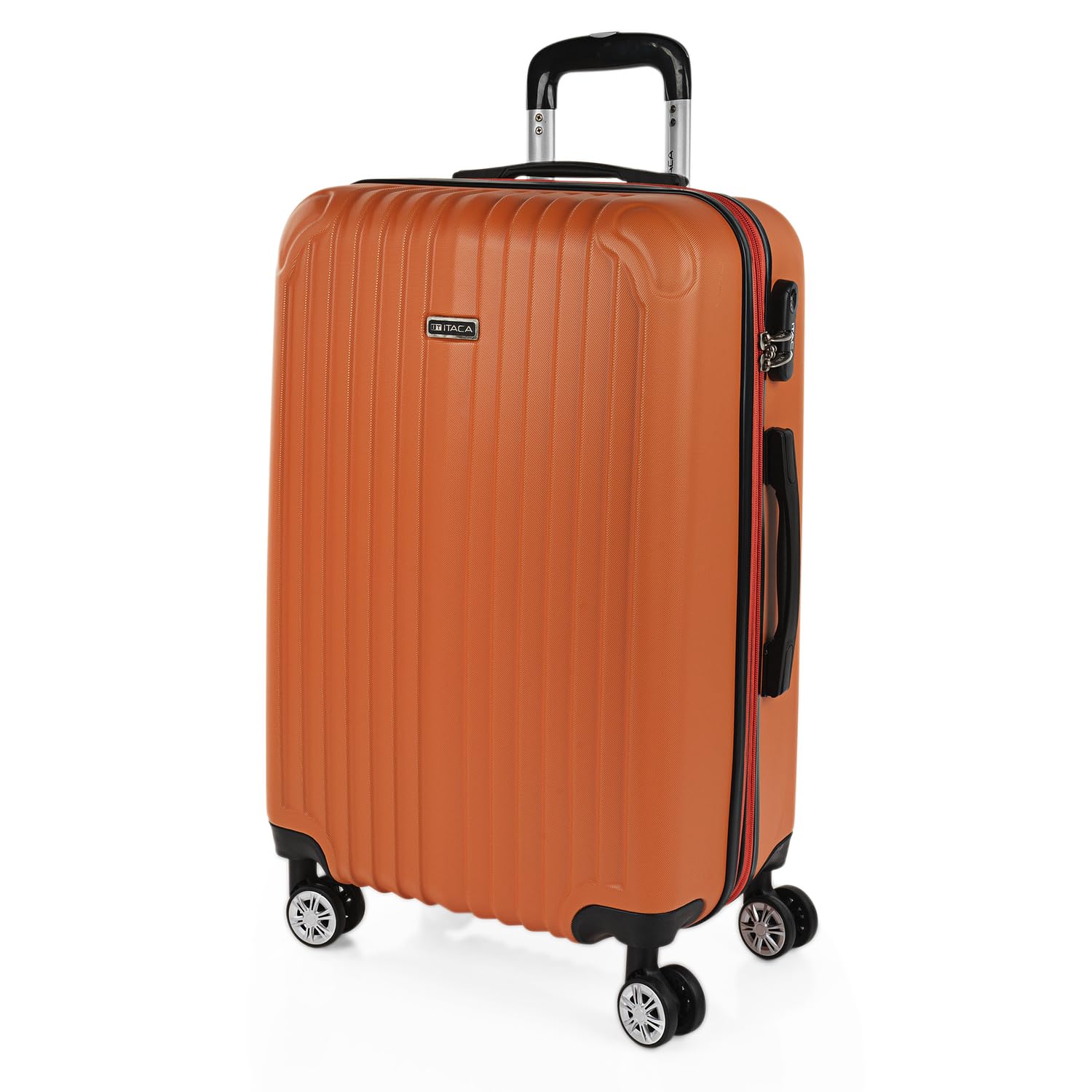 ITACA - Maletas Grandes De Viaje Rígidas Ligeras con 4 Doble Rueda 360° Maleta Grande 23 Kilos Alta Resistencia Extensible Maleta XL Duradera, Mandarina — view 87