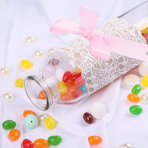 Miniatura 4 de VGOODALL Cinta de encaje blanca de 3 pulgadas 10 yardas de ancho con ribete de encaje elástico floral para decoración de novia boda Navidad