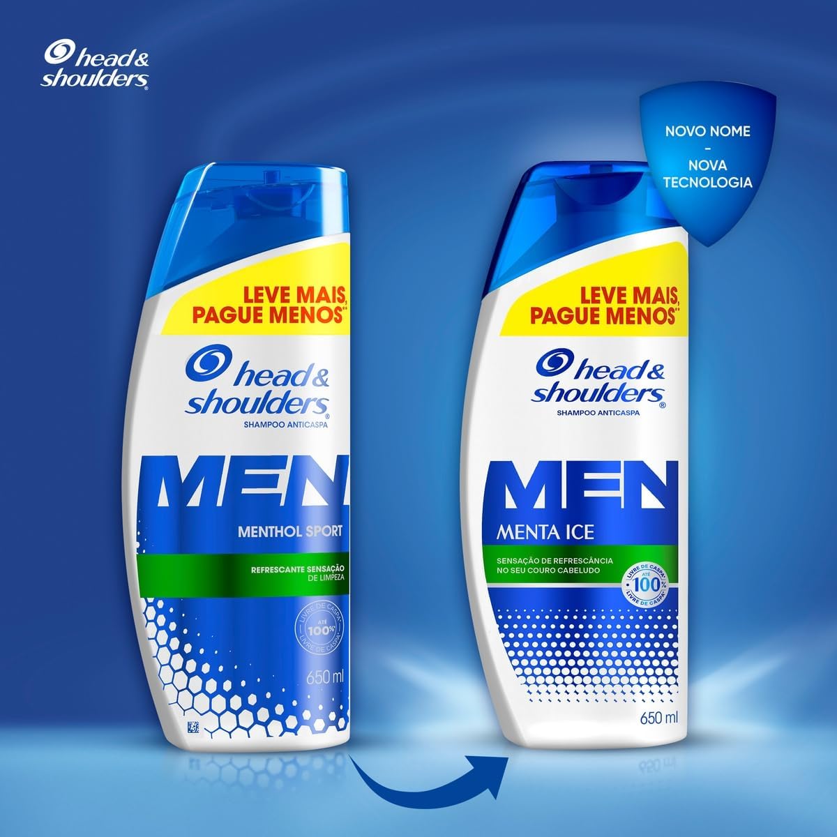Shampoo Anticaspa Head & Shoulders Menta Ice 650 ml