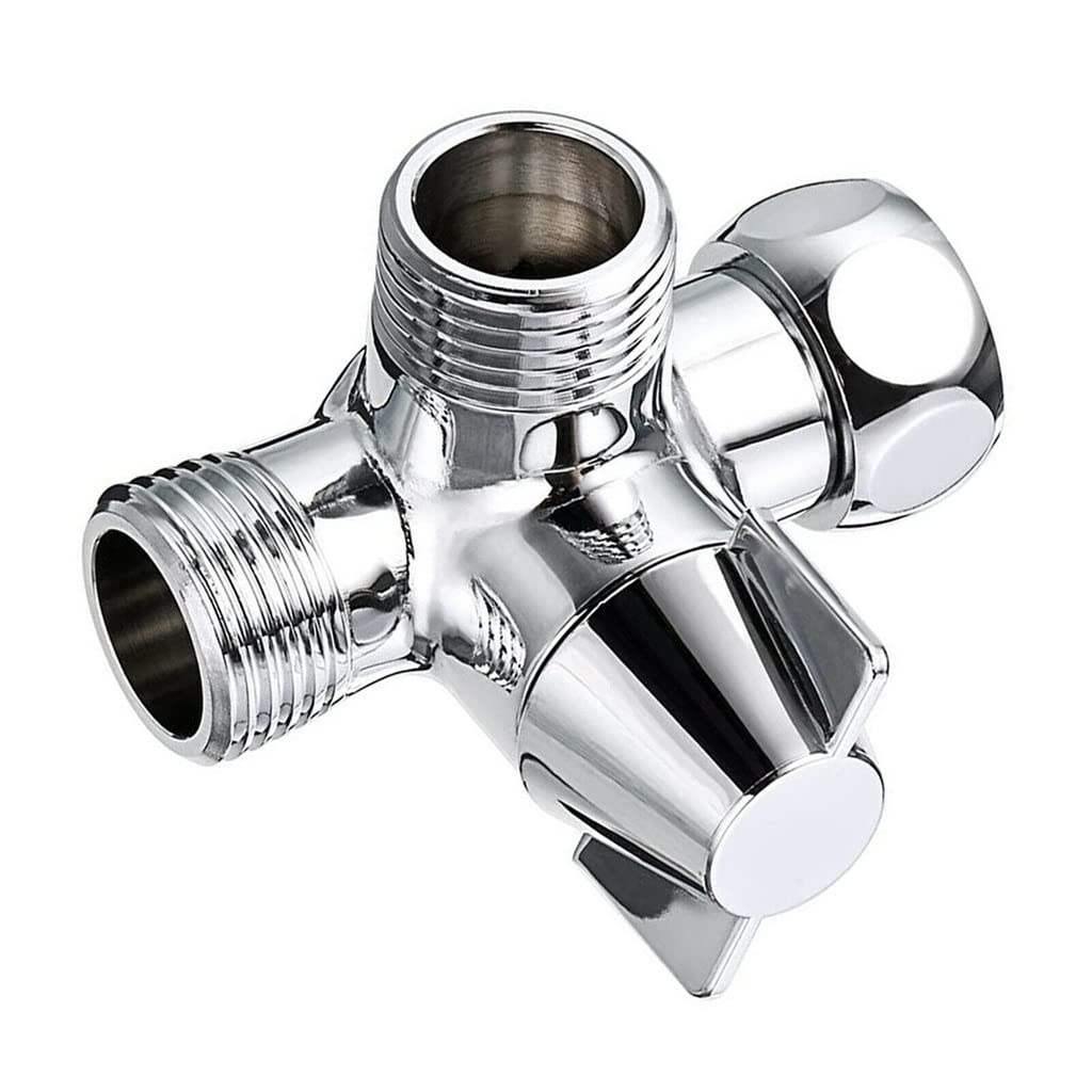 Válvula Desviadora De Grifo Fregadero Salida 3 Vías 1/2 ", Adaptador En T, Separador Agua, Divisor Manguera Ducha