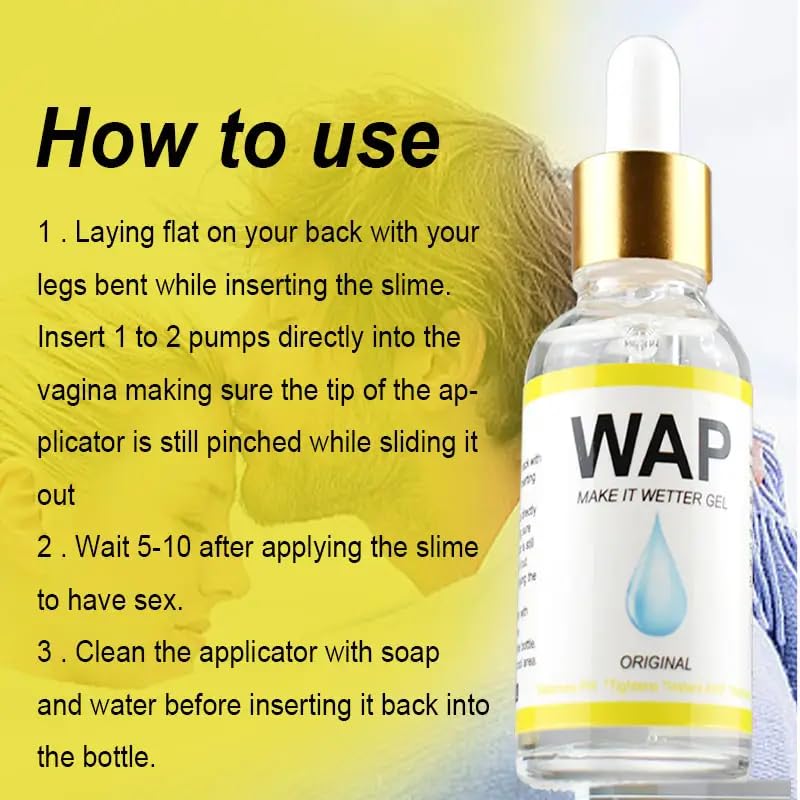 Organic Yoni Slime WAP Oil for Vaginal Moisture, Tightening & pH Balance | Herbal Feminine Vaginal Wellness Oil for Dryness, Rejuvenation, and Vaginal Health (30 ml, Original)