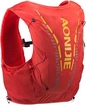 12L High Capacity Hydration Backpack with 8 Pockets Lightweight Trail Running Vest for Hiking, Cycling, Climbing, Camping