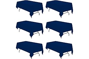 Elegant Navy Blue Tablecloths for Rectangle Tables