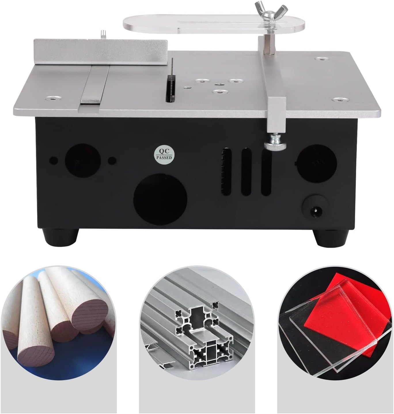 Household Mini Sliding Table Saw Woodworking DIY Hobby Model Cutting Bench,Practicality