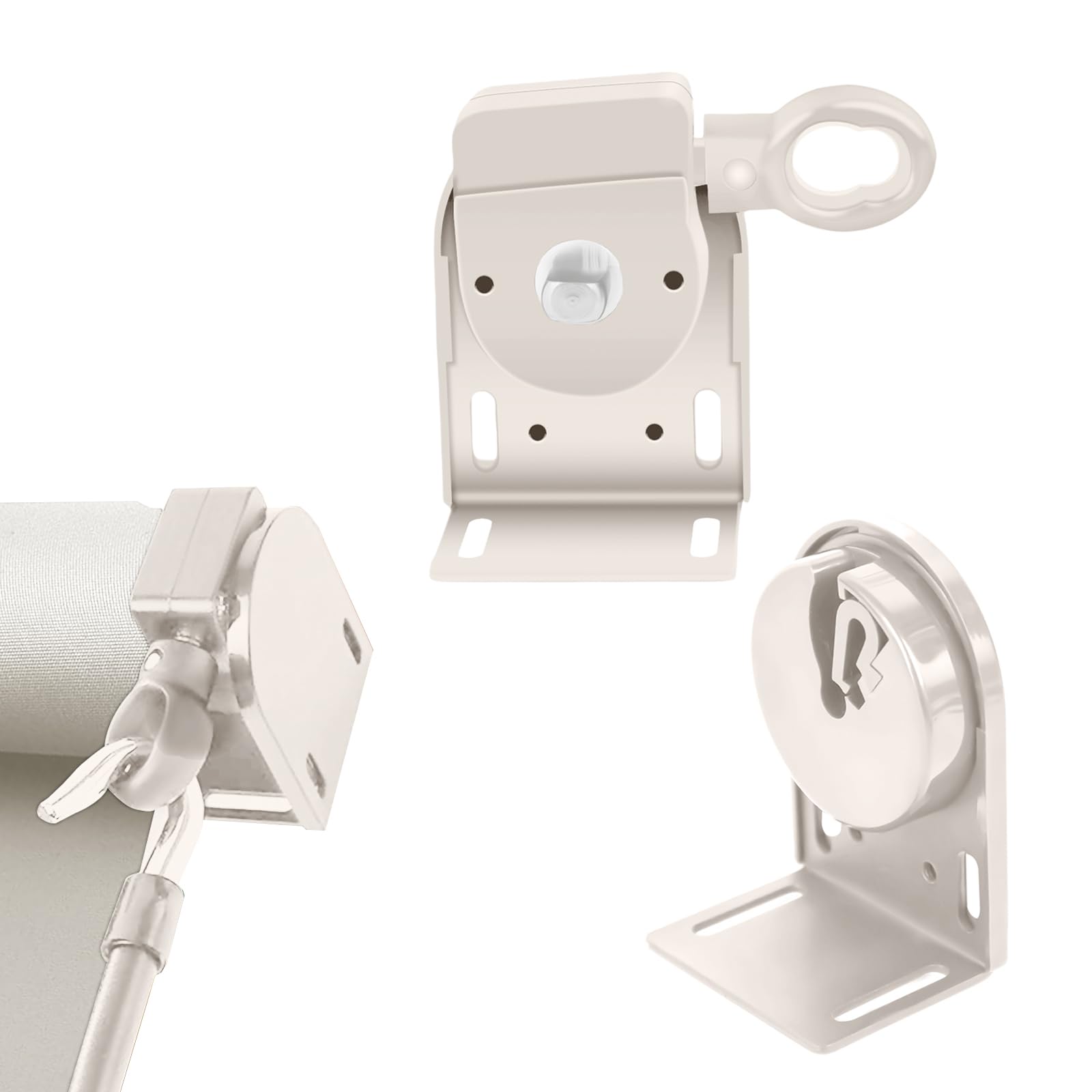 Sun Shade Replacement Parts, Cordless Crank Kit, Roller Blind mounting Bracket,for Coolaroo Exterior Roller Shade Replacement Parts, Outdoor Blinds,Roller Shades(1, Sand)