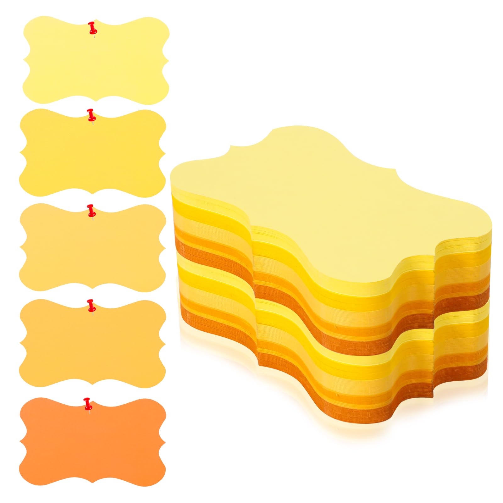 150 Pcs Yellow Blank Index Cards 3x5 Inch Study Notecards Blank Flash Cards Assorted Cardstock Paper Business Cards Heavy Note Cards For Studying