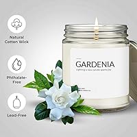 Vista 3 de 1OAK Gardenia Vela - Velas perfumadas de cera de soja - Vela Premium de larga duración vertida a mano (7 oz.)