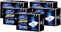 Unicharm Silcot Uruuru Sponge Facial Cotton Pads - 40 Sheets 5 Packs, Soft Absorbent Skincare Cotton Rounds