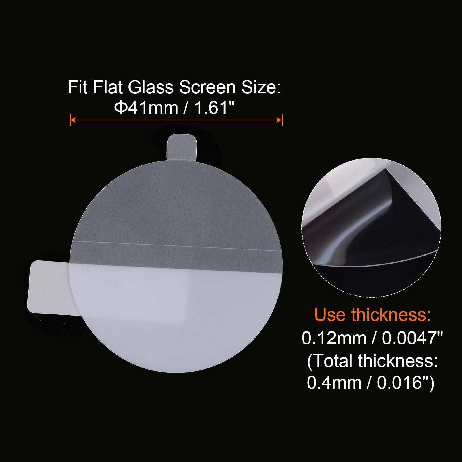 QUARKZMAN 2 sztuki folii ochronnych na wyświetlacz 41 mm HD High Definition, odporne na zarysowania, wodoodporne, ultra cienkie, TPU, uniwersalna folia ochronna na ekran smartwatcha, ze ściereczką,