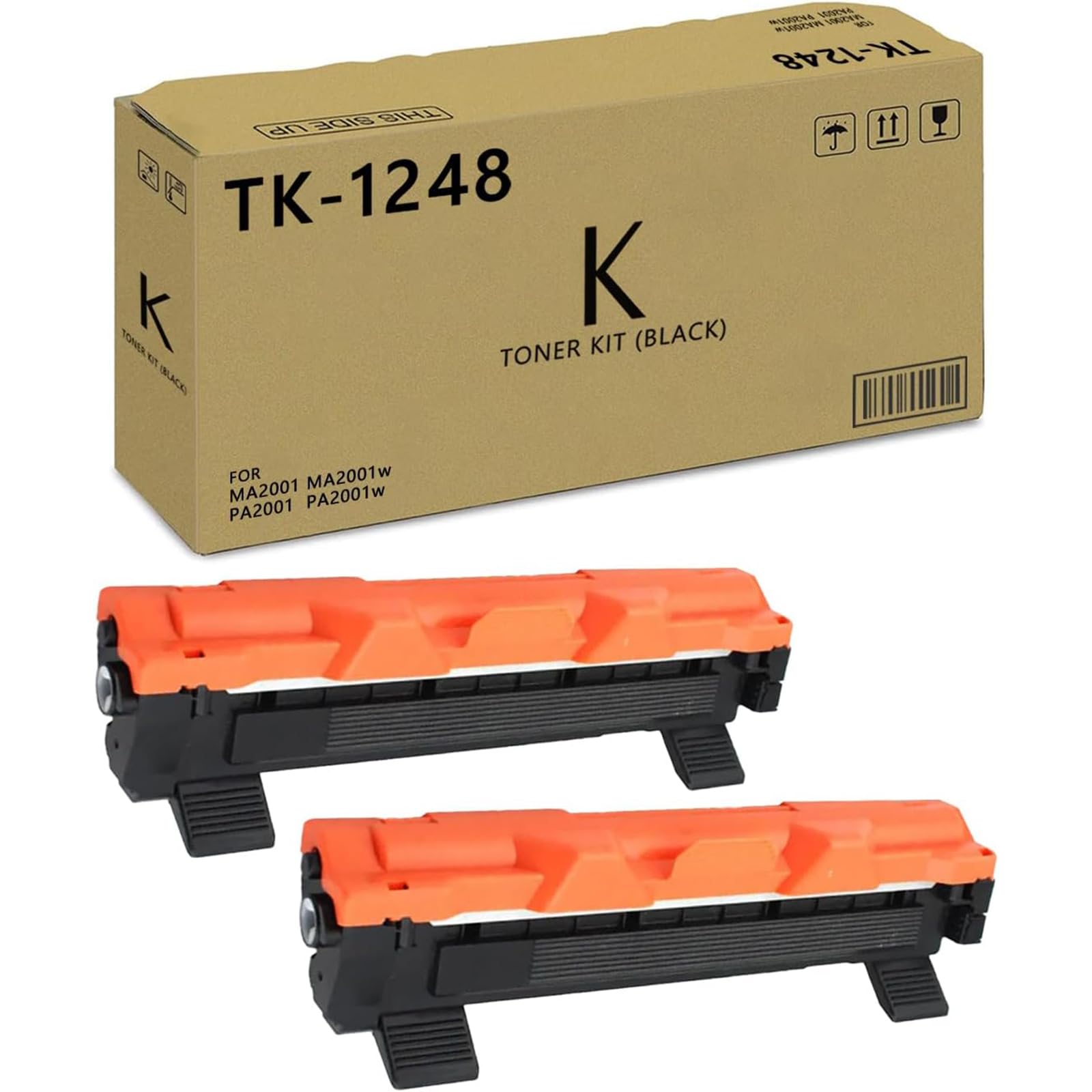APRONE TK1248 TK 1248 Kompatibel für Kyocera TK-1248 TK1248 Toner für Kyocera PA2001w PA2001 MA2001w MA2001 Drucker (2er schwarz)