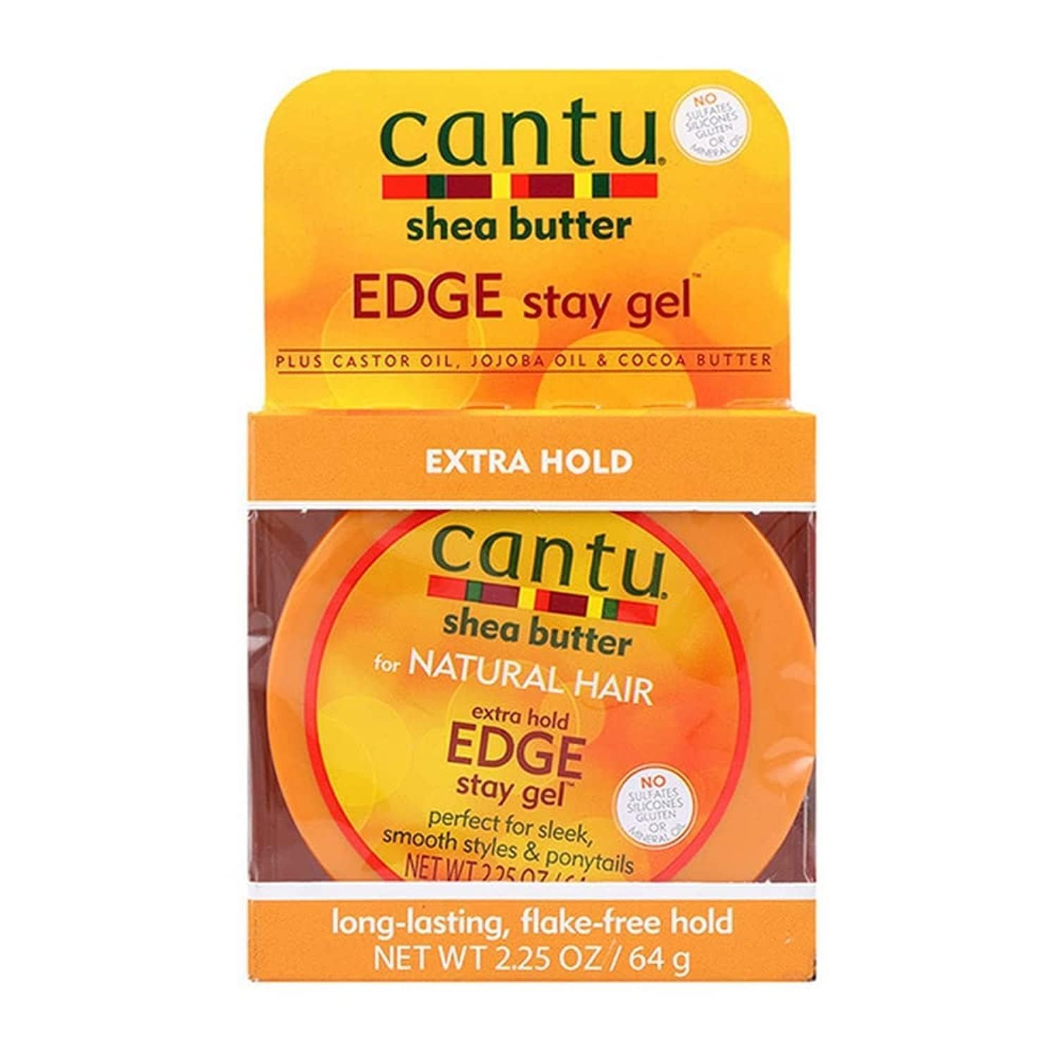 Cantu Extra Hold Edge Stay Gel, 2.25 Ounce
