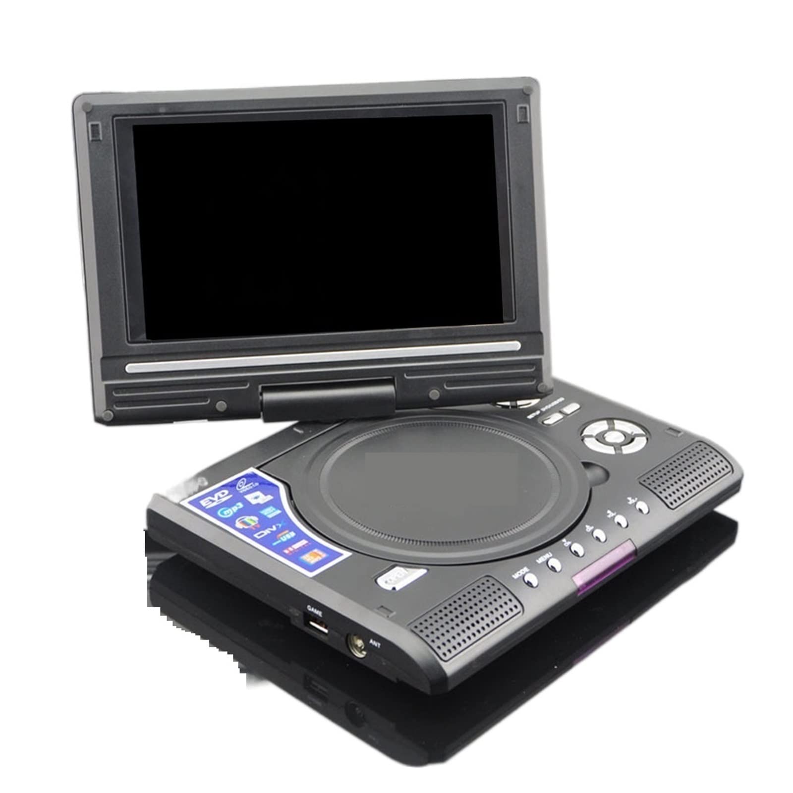Mini Reproductor de DVD Disco CD Digital Escritorio 7,8 Pulgadas con Control Remoto para Coche y niños