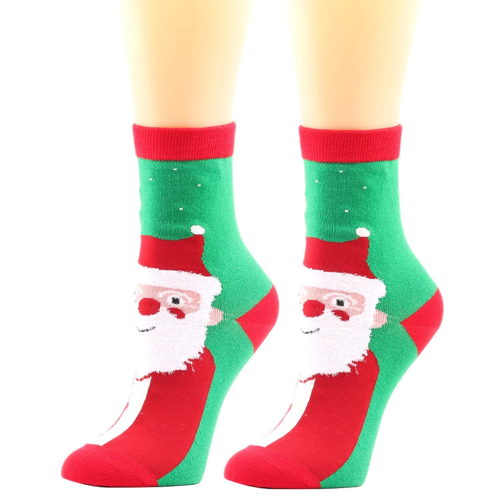 Duufin 8 Paires Chaussettes De Noël Chaussettes Hiver Chaudes Chaussettes Pelucheuses Pour Femmes Et Filles