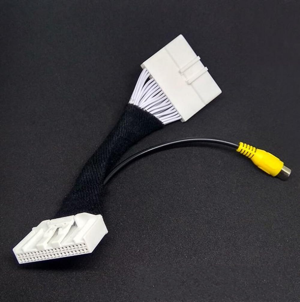 JanDeNing Car Adapter Wires Cable Rear View Camera Video Input for RCA for Infiniti Q50L 2018