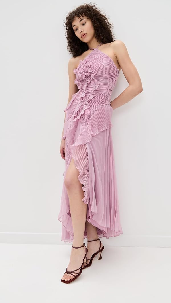 AMUR Women's Lorelie Halter Gown, Water Hyacinth, 6 by AMUR - Used condition - Image 5