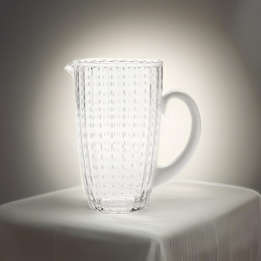 Zafferano Perle water carafe coloured glass - Transparent