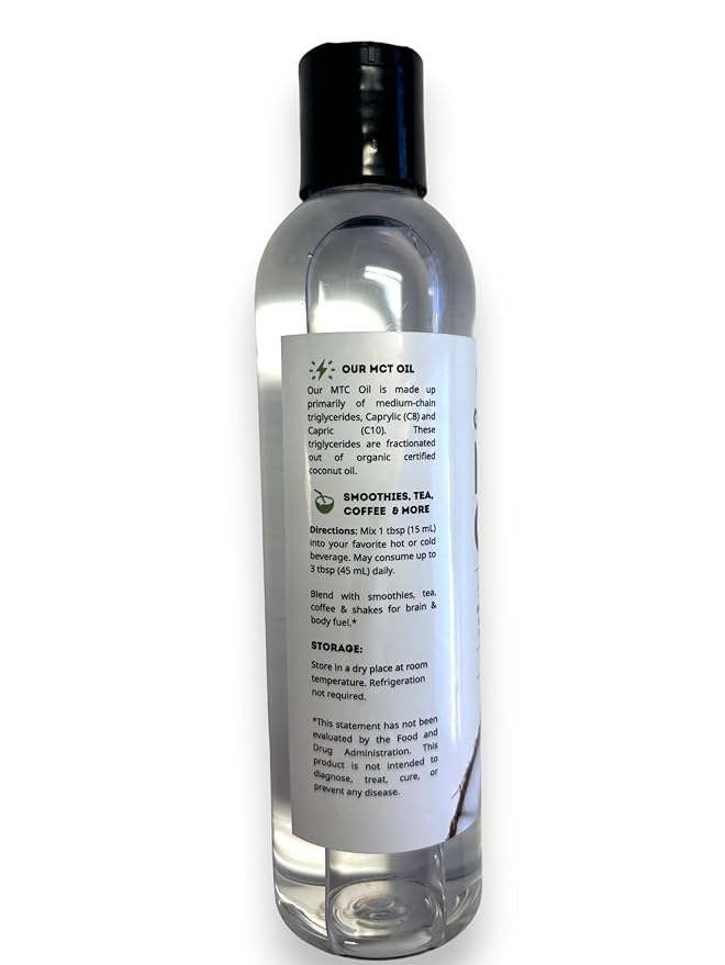 Aceite MCT de Coco Orgánico Kate Naturals 8 fl oz miniatura 9
