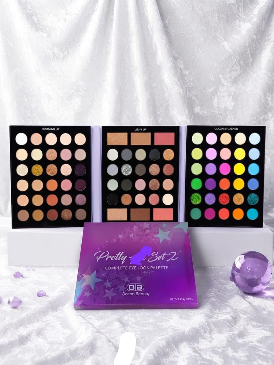 Pretty Set Complete Eye Look Palette | 86 Sub-Palettes, Matte & Shimmer Shades-image-20