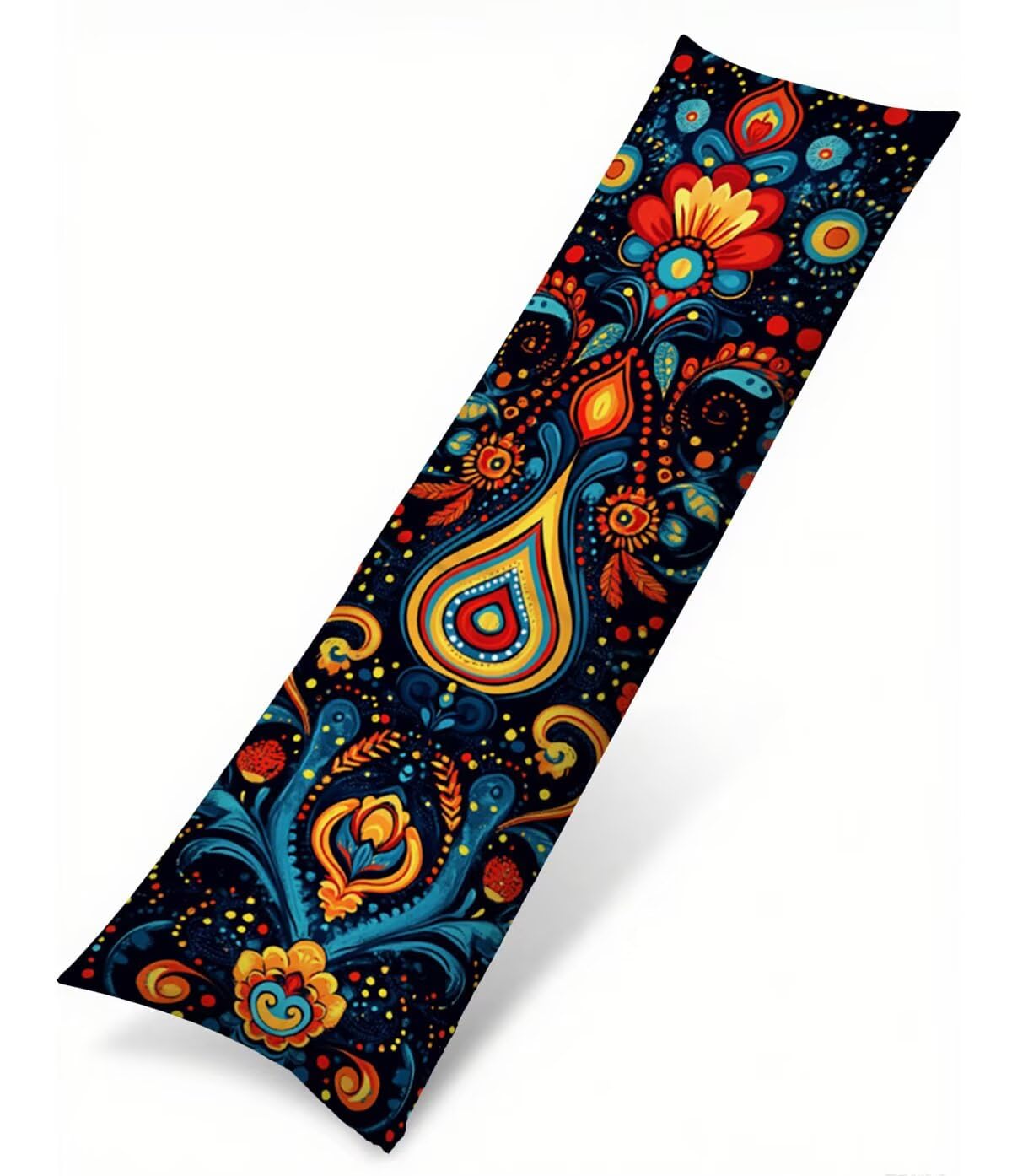 Seitenschläferkissen Bezug Böhmen Kissenbezug 60 x 180 Schwangerschaftskissen Geometrie, Leinen Atmungsaktiv und Weich Body Pillow, für Deko Wohnzimmer Sofa Kopfkissenbezug, Geschenke für Fraue T-3663
