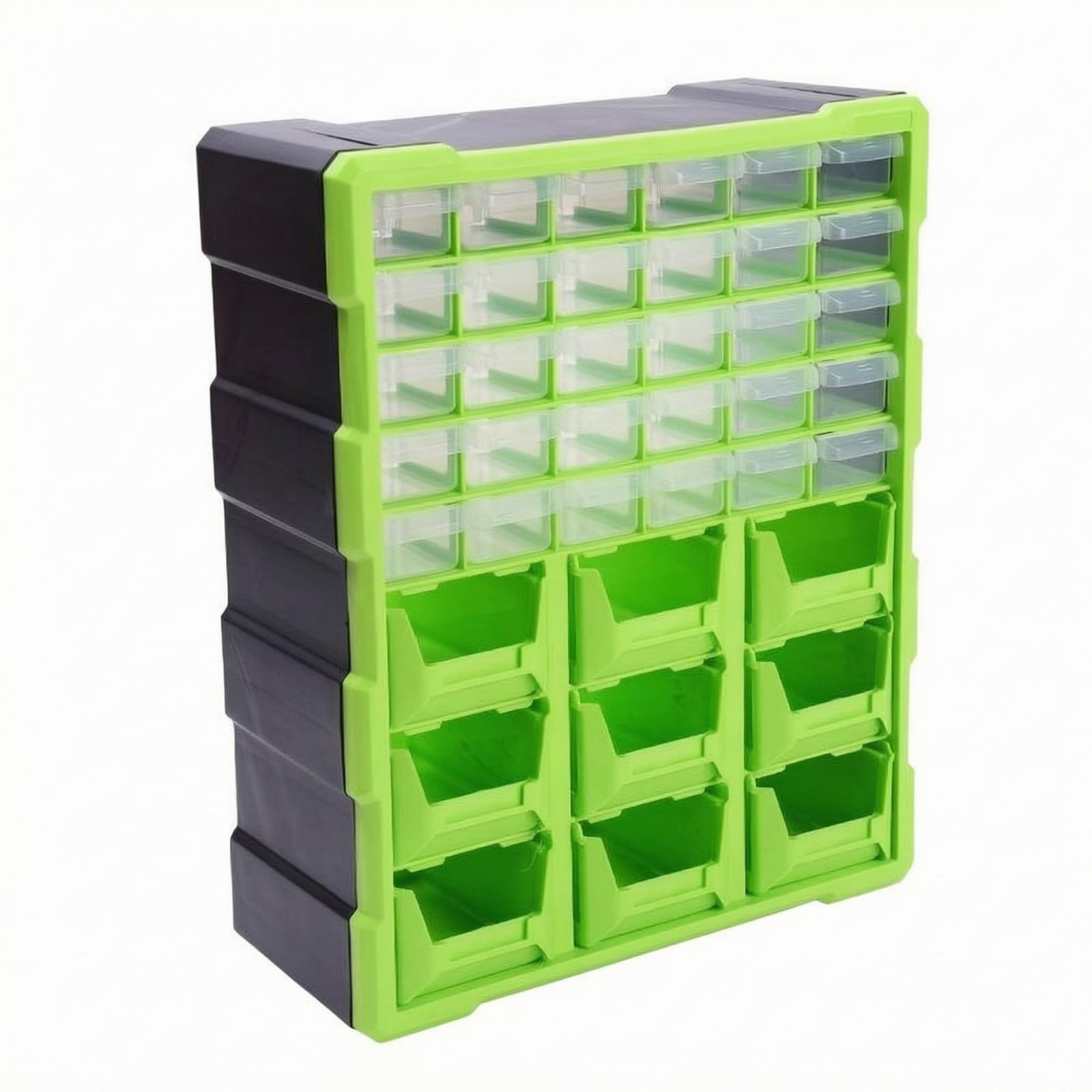 Mobile Organizer Cassetti Trasparenti Leggero Cassettiera Componenti Elettronici Multiuso Cassettiera PP Trasparente per Officina