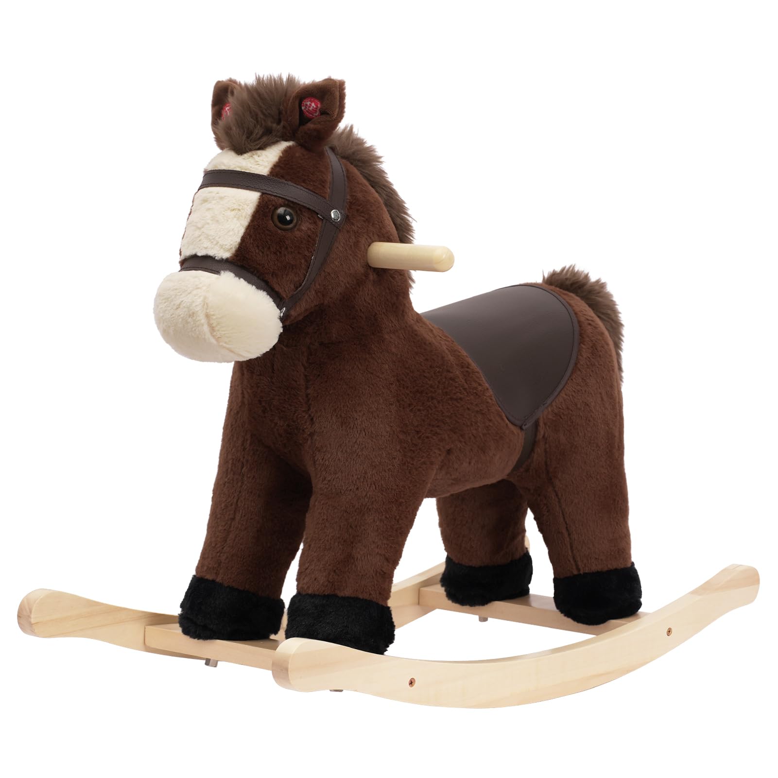 Rock My Baby plush rocking horse with sounds for toddlers