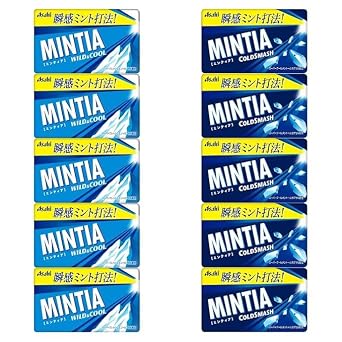 10 Mintia Assortment flavors Japanese Mint Tablet Candy 5 Wild and Cool 5 Cold Smash