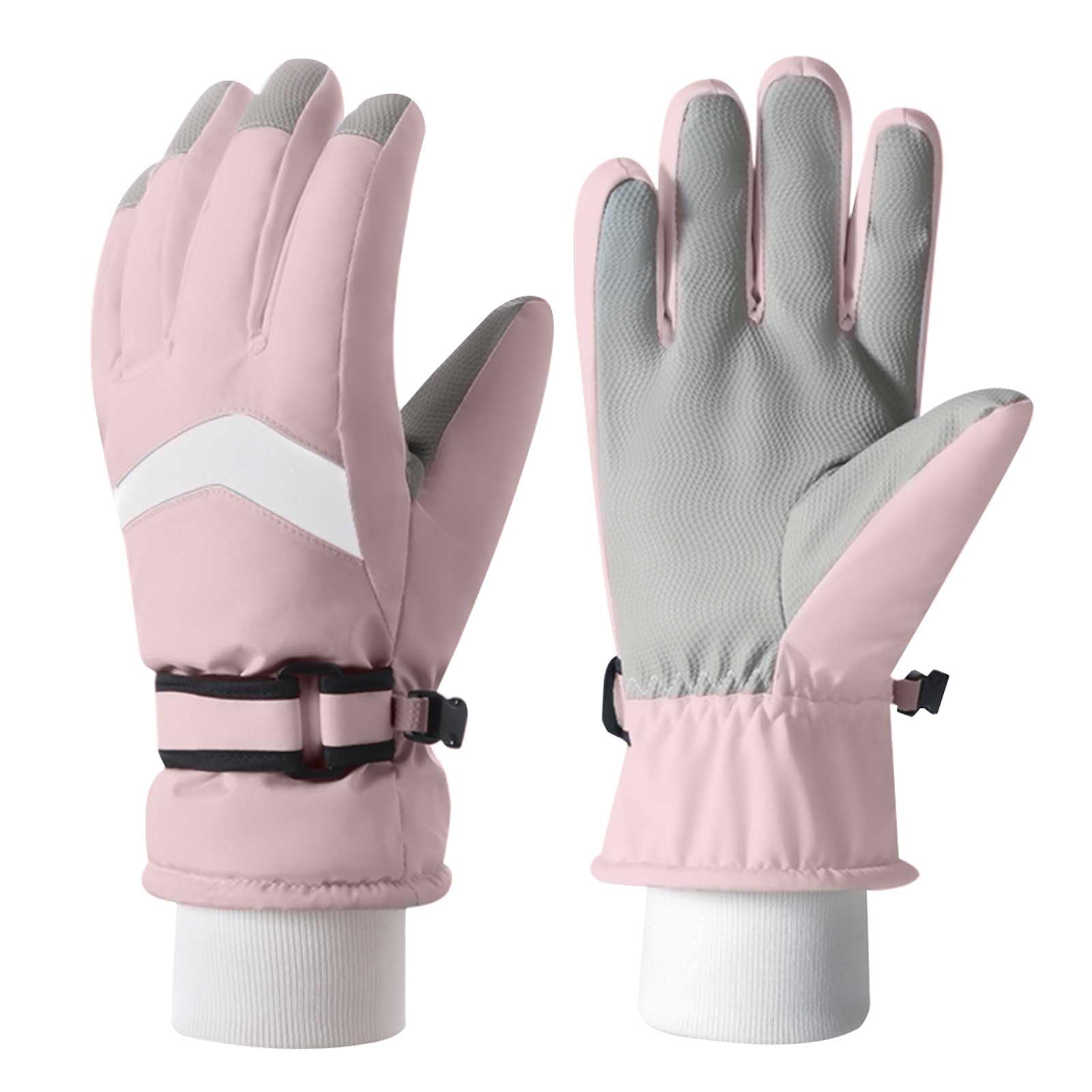 Azarxis Kids Snow Ski Gloves, Waterproof Winter Mittens for Boys Girls