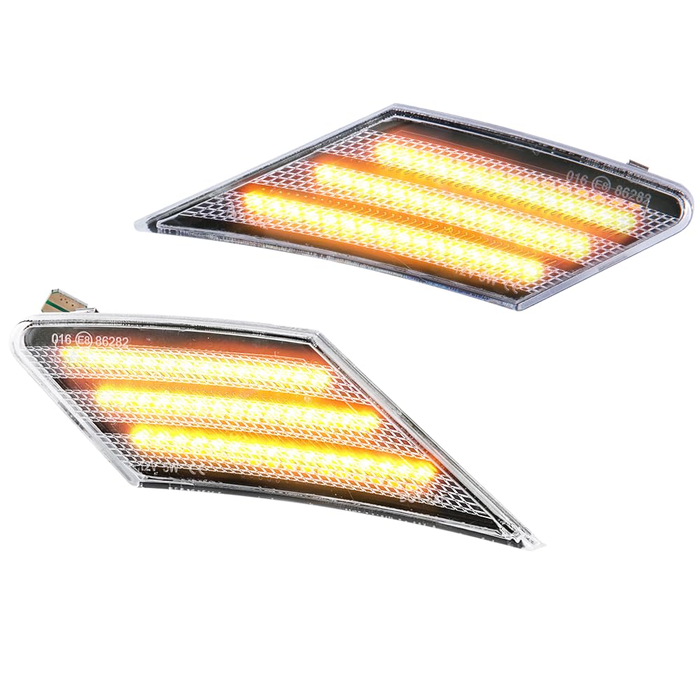 Photo 1 of 1 Pair Front Left Right Side Turn Signal Light Lamps for Toyota 86 for Subaru BRZ for Scion FR-S 2013-2019 | Clear Lens Amber LED Light | Replaces # 84912CA150, 84912CA140