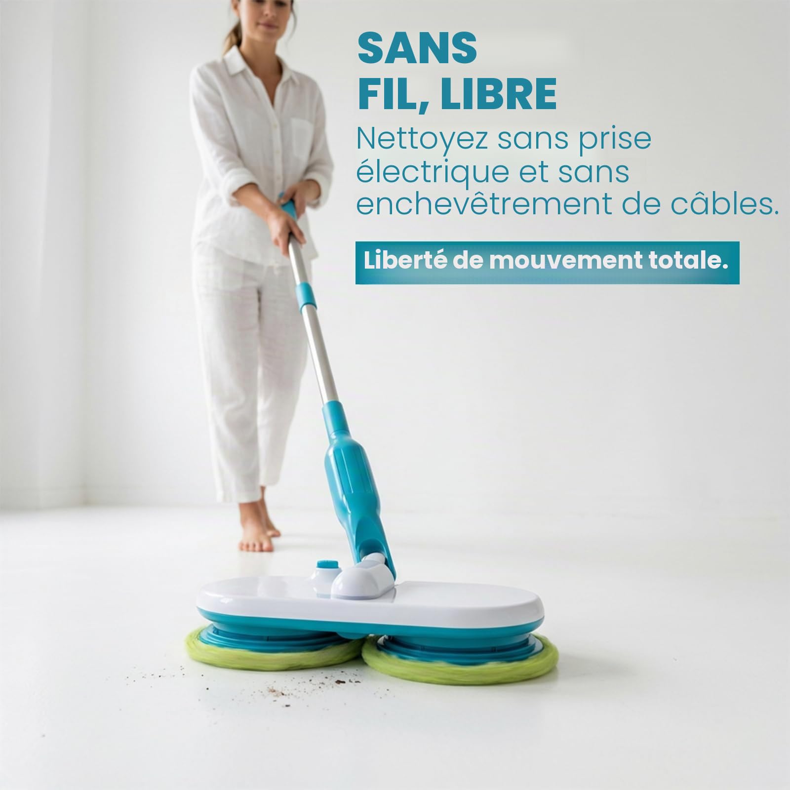Mediashop Hurricane Balai à laver les sols Floating Mop