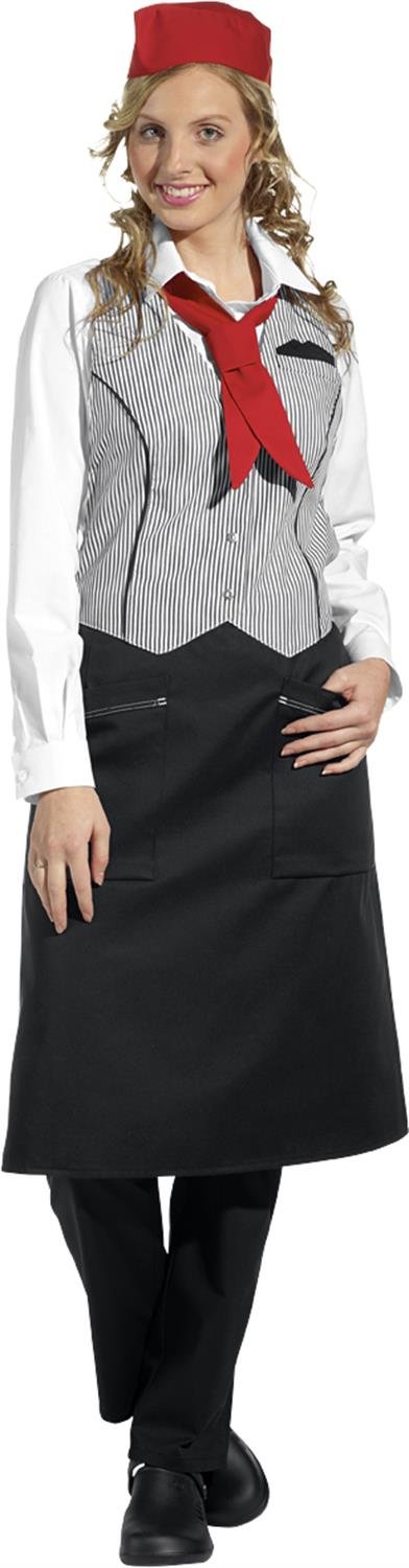 fartuch kamizelkowy rozmiar xxl, czarny, XXL
