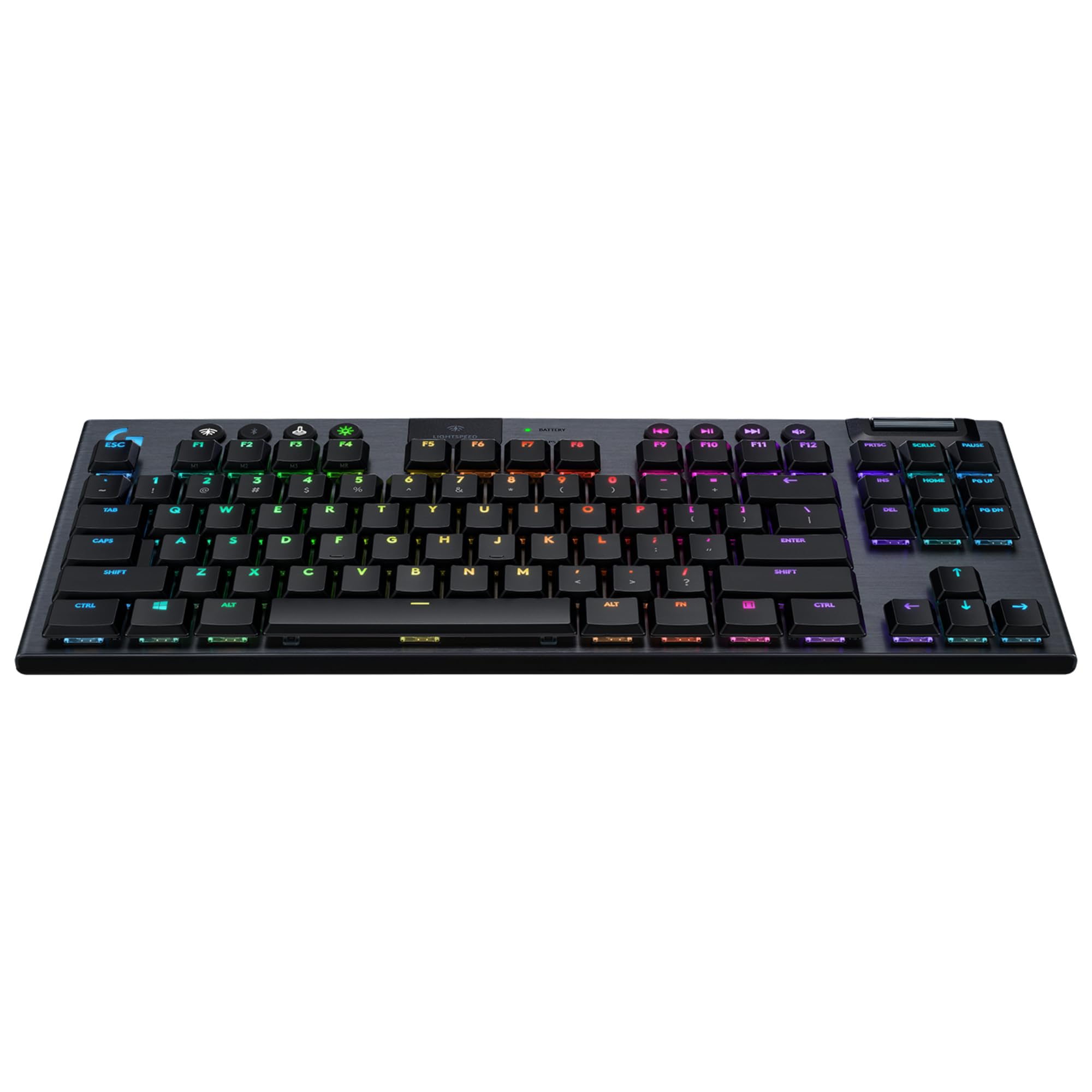 Logitech G G915 TKL TENKEYLESS LIGHTSPEED WIRELESS RGB MECHANICAL GAMING KEYBOARD TECLADO RF WIRELESS + BLUETOOTH PORTUGUÉS CARBONO