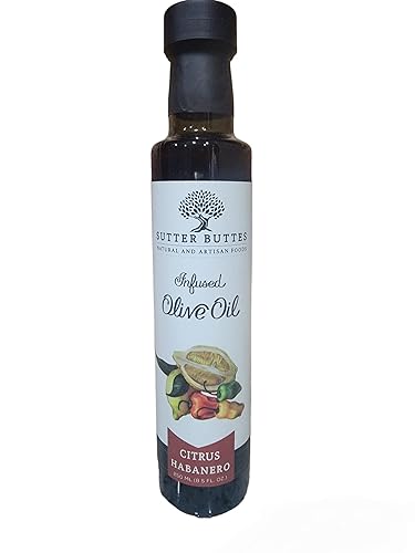SUTTER BUTTES ACEITE DE OLIVA INFUSIDO CÍTRICO HABANERO 8.5 FL. OZ.