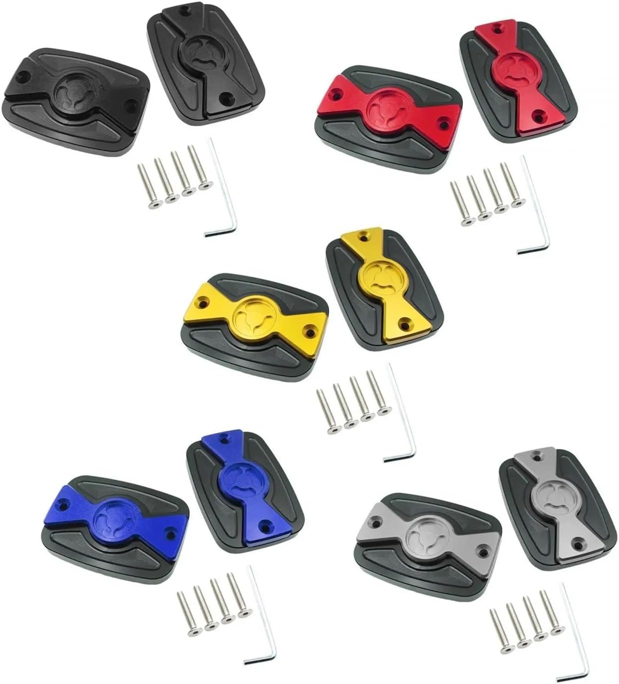 Brake Fluid Cap Front 2Pcs Motorcycle Front Brake Clutch Cylinder Fluid Reservoir Cap Cover/Direct Replacement Parts for C400x C400GT Oil Cup