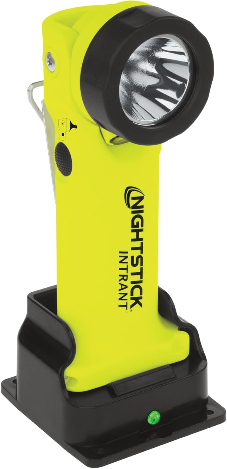 Nightstick XPR-5568GX Intrant Rechargeable Intrinsically Safe Permissible Dual-Light Angle Light (Green)